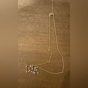 Elegant 'Love' Pendant Necklace